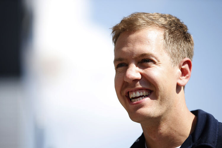 Sebastian Vettel hat das Lachen nicht verlernt