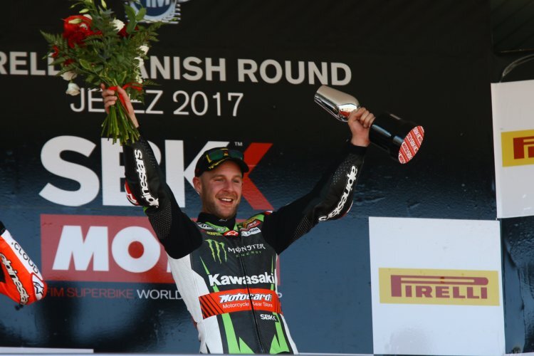 Jonathan Rea feierte in Jerez einen Doppelsieg