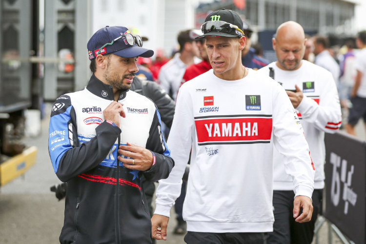 2025 zusammen für Yamaha? Miguel Oliveira (li.) mit Fabio Quartararo