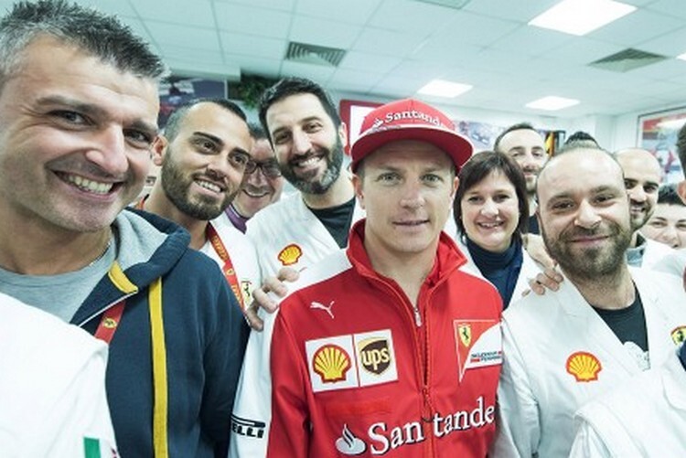 Kimi Räikkönen zu Besuch bei Ferrari