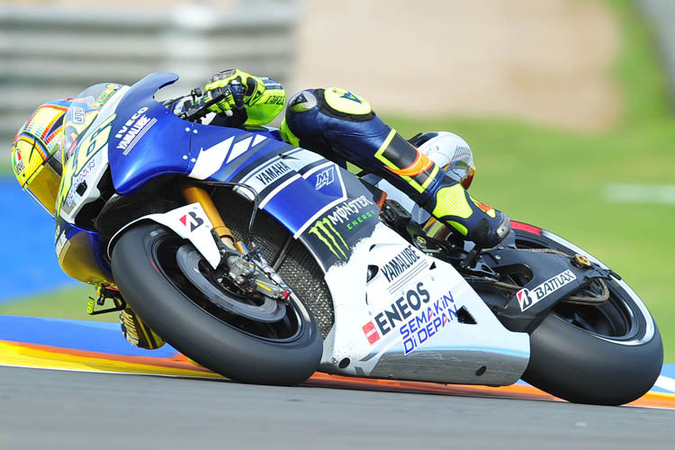 Valentino Rossi 2013 auf der Werks-Yamaha: 6 weitere Podestplätze