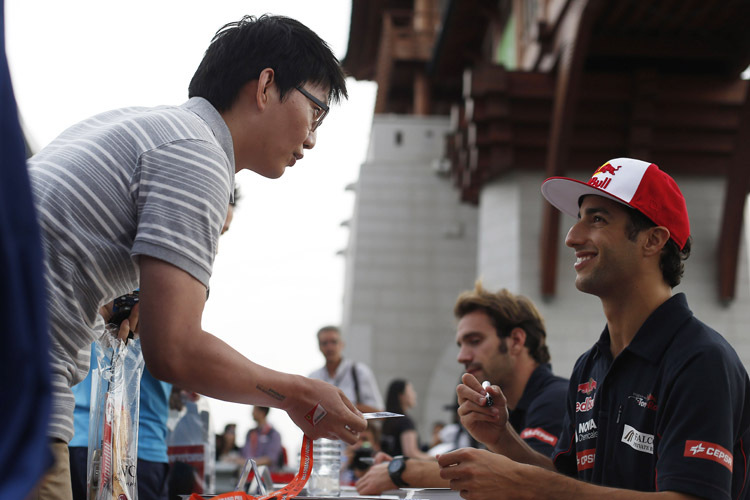 Nur die südkoreanischen Fans waren für Daniel Ricciardo am Samstag ein Grund zur Freude