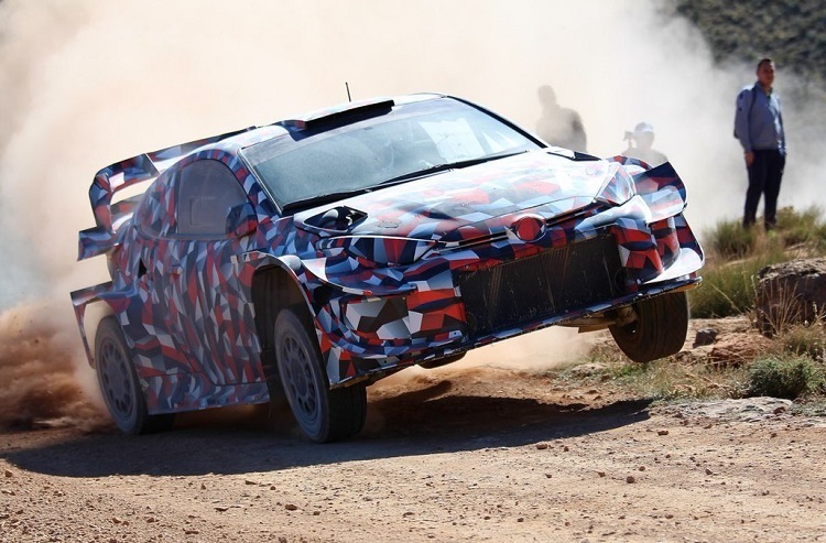 Der Toyota Yaris GR WRC 2021 beim Test