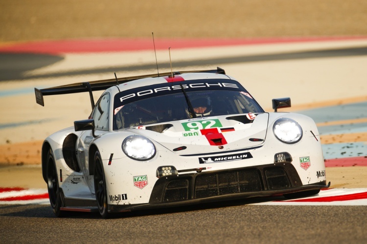 Der Werks-Porsche #92 siegte in Bahrain in der GTE-Klasse