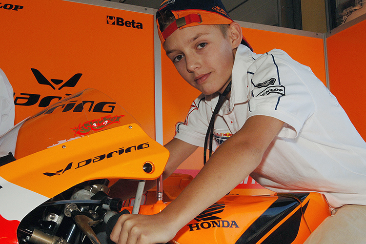 Jonas Folger auf der MotoGP-Honda 2006