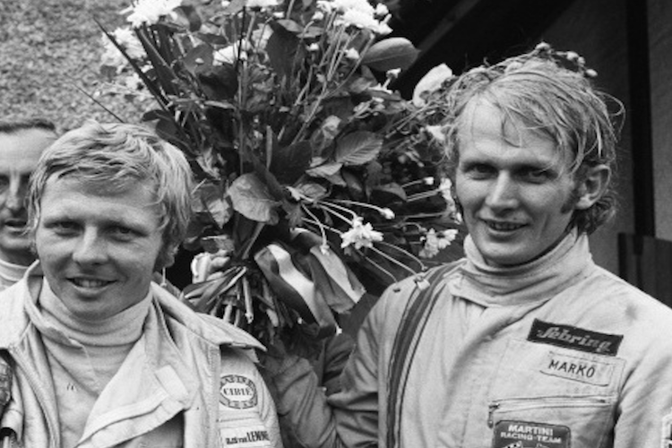 Le Mans-Sieger 1971 im Porsche 917: Gijs van Lennep und Dr. Helmut Marko
