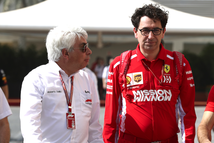 Roberto Dalla und Ferrari-Teamchef Mattia Binotto