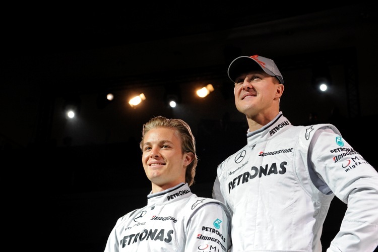 Es wird ein heisses Duell: Nico Rosberg und Michael Schumacher