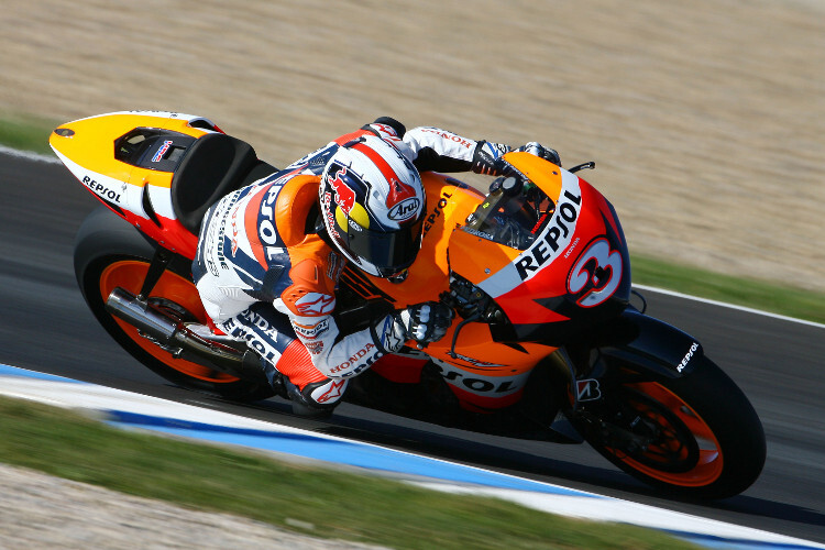 Dani Pedrosa 2008 auf der 800-ccm-Honda