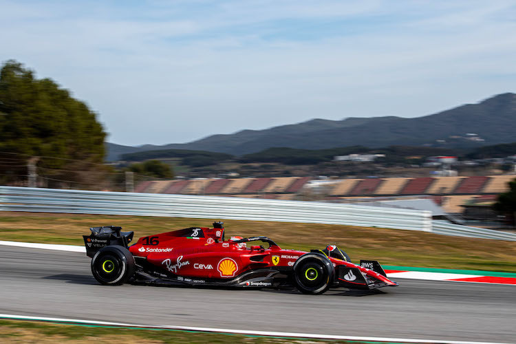 Charles Leclerc im Ferrari