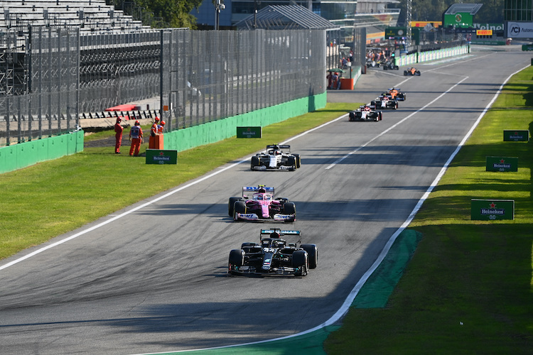 Lewis Hamilton kam in Monza nur auf Platz sieben