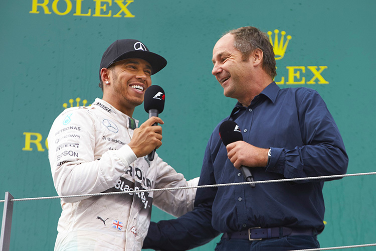 Lewis Hamilton und Gerhard Berger