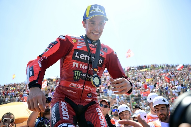 Marc Marquez nach seinem Sprintsieg in Jerez