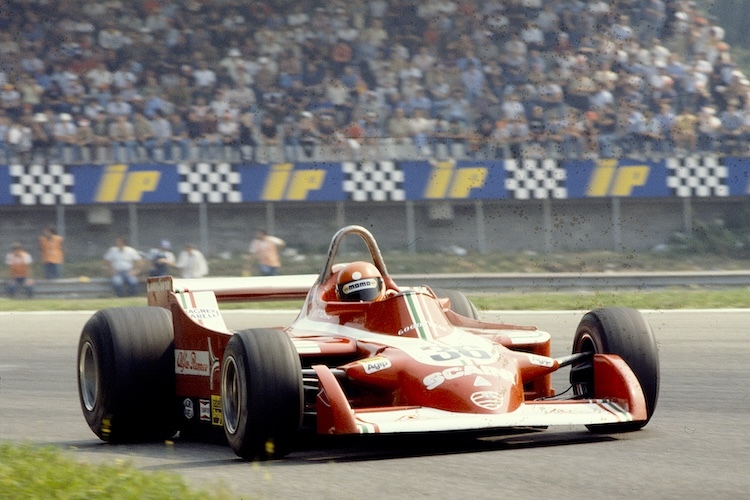 Vittorio Brambilla mit dem plumpen Alfa Romeo in Monza 1979