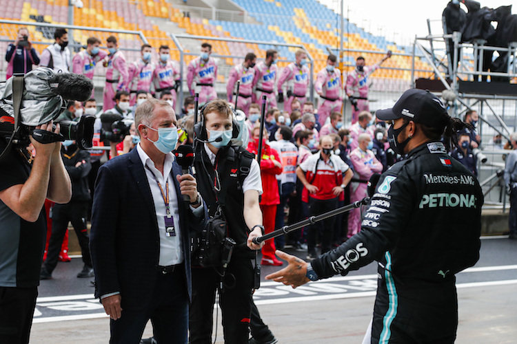 Martin Brundle und Lewis Hamilton