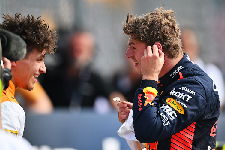 Max Verstappen teilt sich die erste Startreihe in Silverstone mit Lando Norris