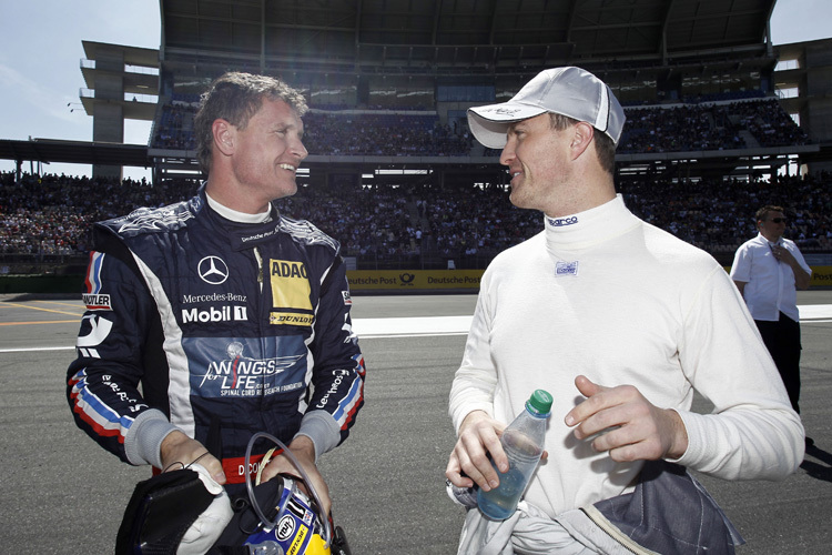 Die Trauben in der DTM hängen hoch: Coulthard und Schumacher