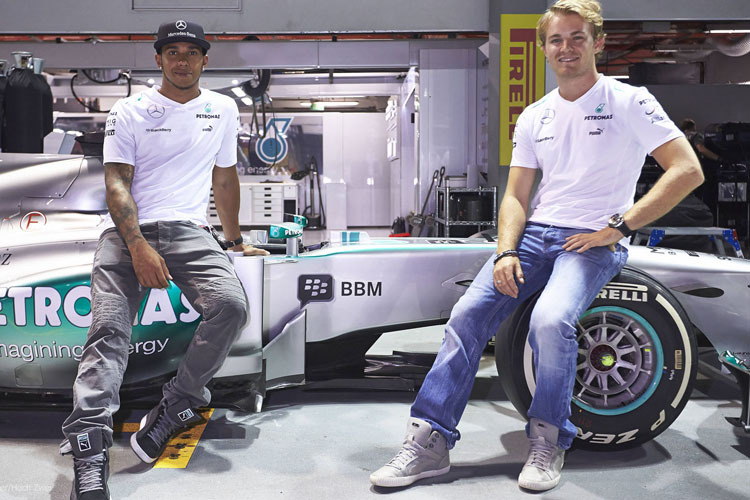 Lewis Hamilton und Nico Rosberg: Keiner von ihnen ist ein Waisenknabe