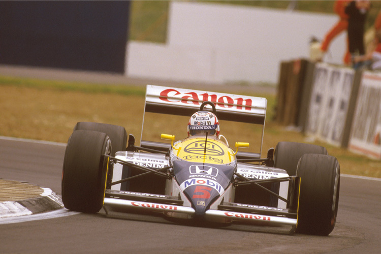 Nigel Mansell in Silverstone 1987