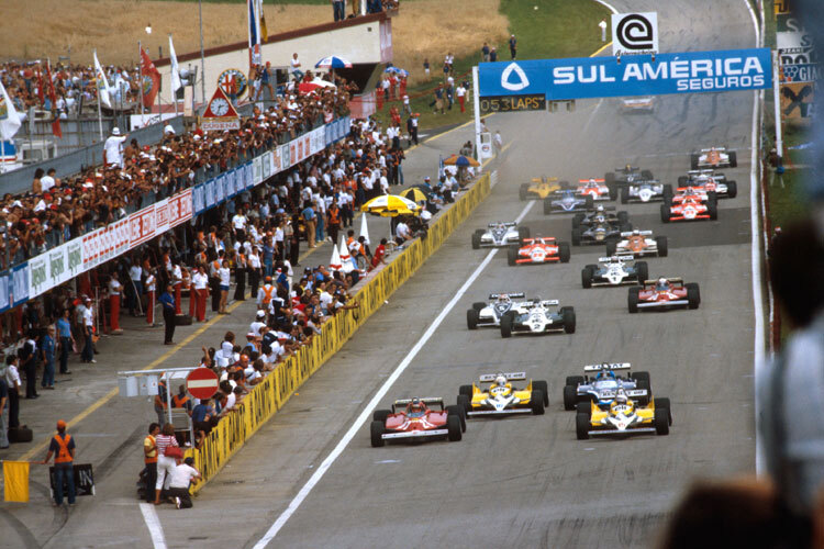 Der Start zum Österreicht-Grand-Prix 1981