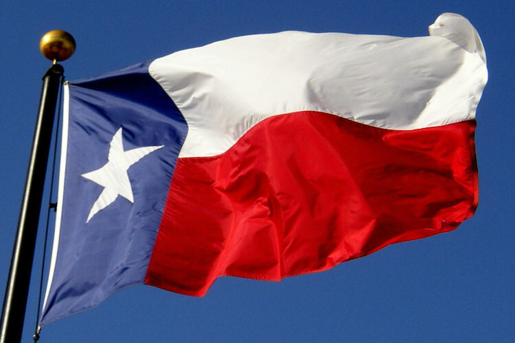 Die Flagge von Texas