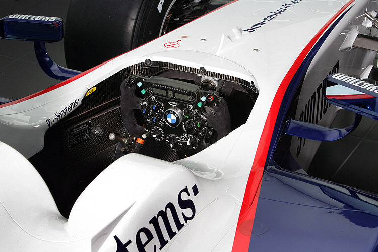 Das Cockpit des BMW-Sauber F1.09