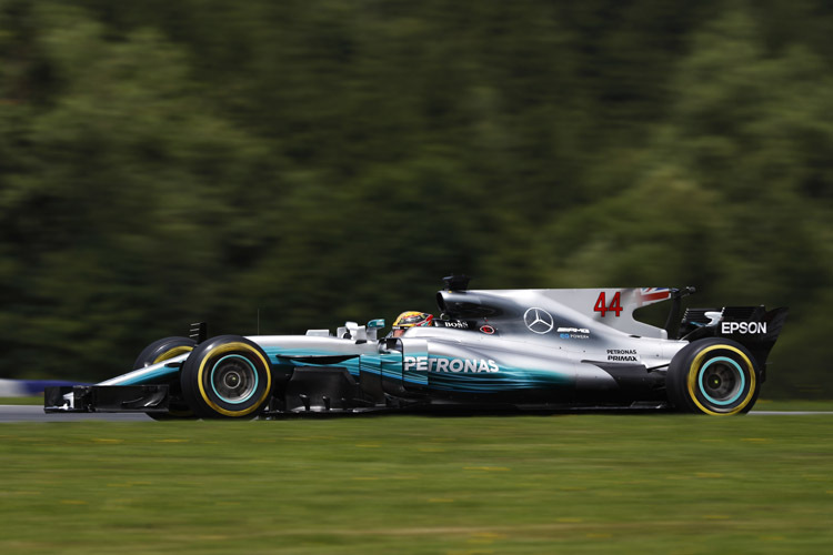 Lewis Hamilton kämpfte mit einem Bremsproblem 