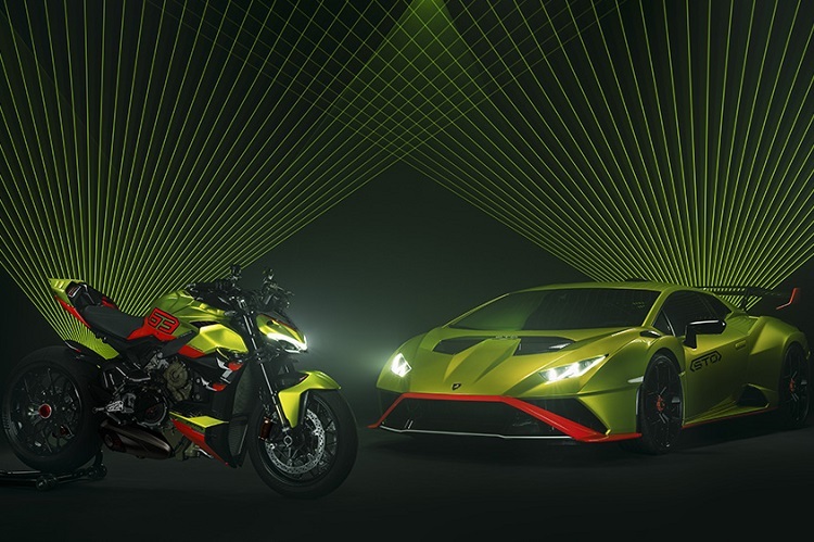 Ducati Streetfighter V4 Lamborghini und der Lamborghini Huracan STO: Zusammen 14 Zylinder und 848 PS