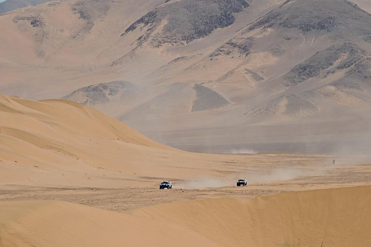 Die Rallye Dakar in der Atacama-Wüste