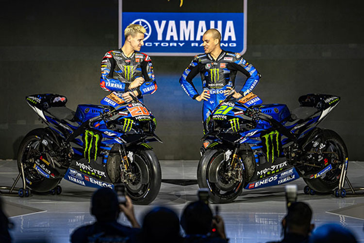 Das Yamaha-Werksteam 2023: Fabio Quartararo und Franco Morbidelli