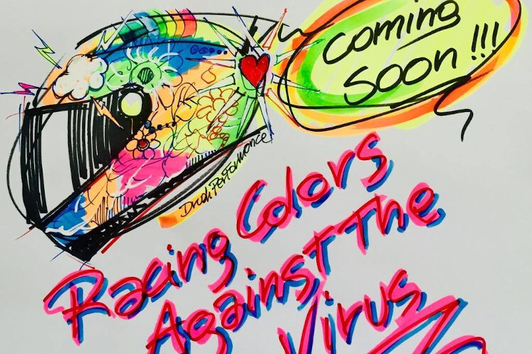 «Racing colors against the virus» ist das Motto, dieses Design gibt es zu gewinnen