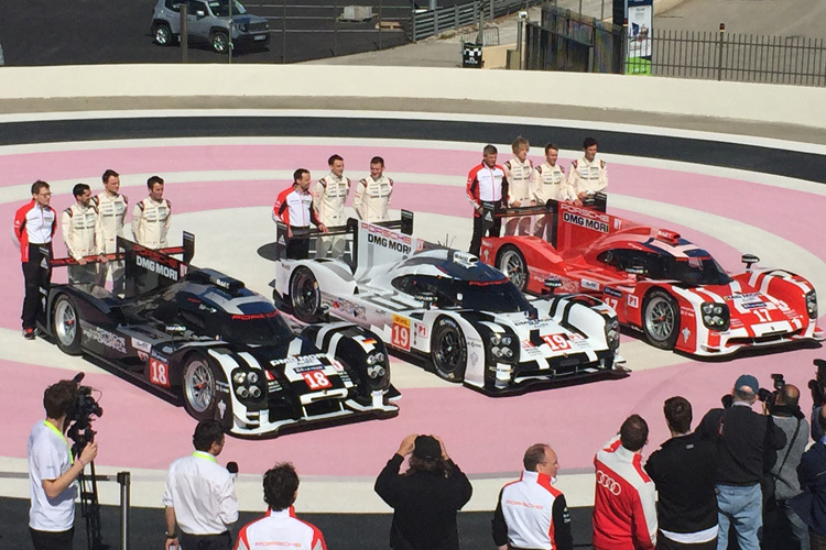 Porsche präsentiert sein Aufgebot für 2015