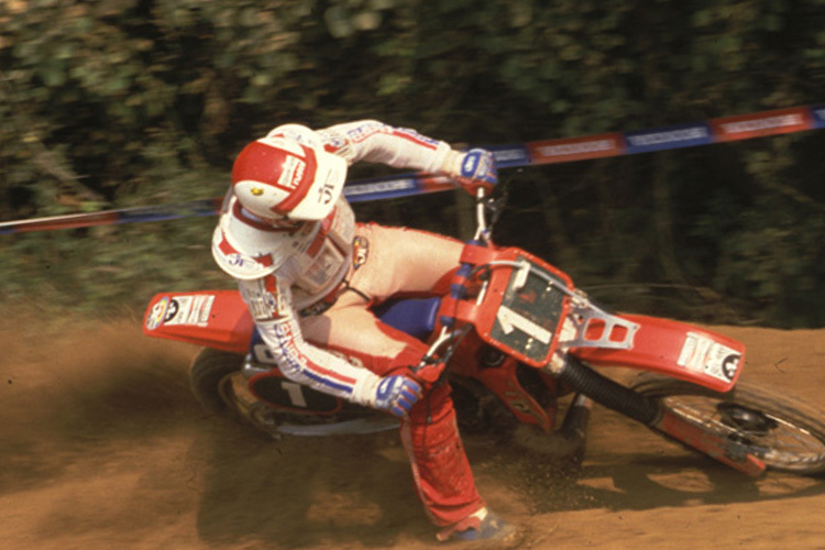 Rolf Dieffenbach 1983 als Honda Werksfahrer