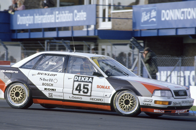 Der Audi von 1991, hier von Frank Biela