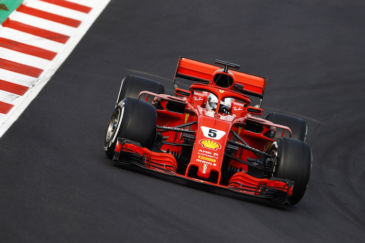 Sebastian Vettel im neuen Ferrari