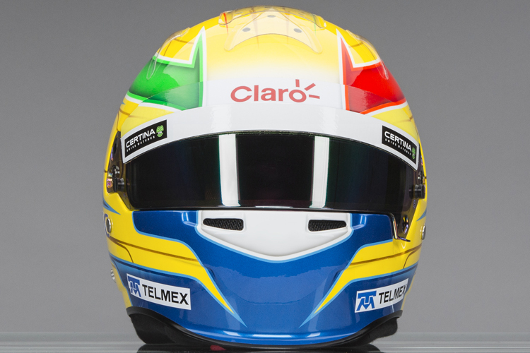 Dank seines gelben Helmes ist Esteban Gutiérrez gut von Adrian Sutil zu unterscheiden