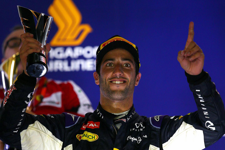 Daniel Ricciardo in Singapur nach Rang 2