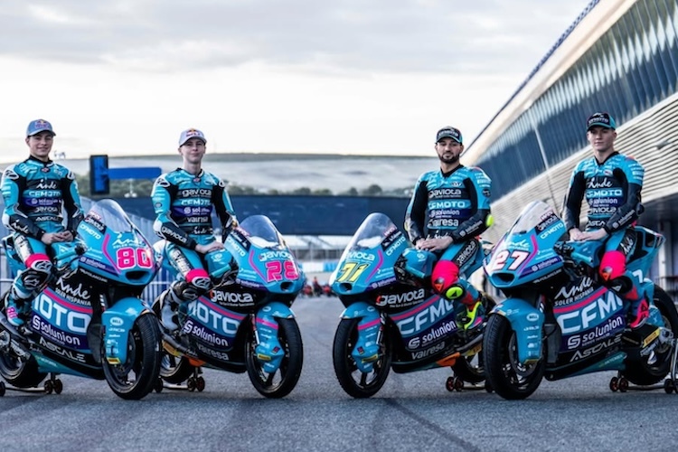 Team Aspar: Neben Holgado (#27) und Alonso (#80) starten Foggia und Quiles in der Moto3