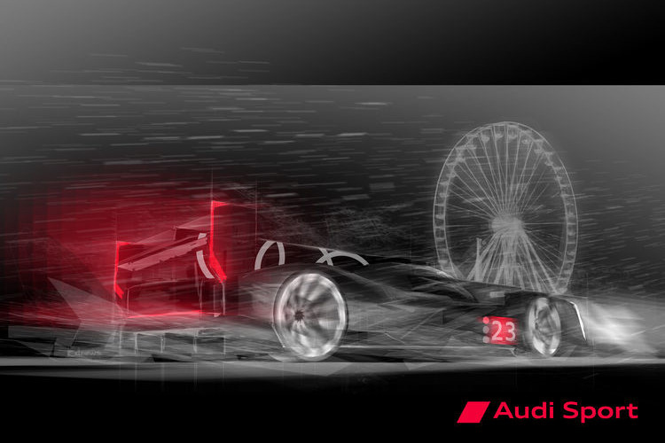 Zeichnung, wie sich Audi Sport einen LMDh vorstellt