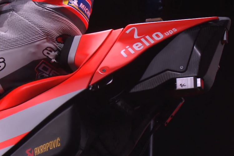 Der Höcker der MotoGP-Ducati