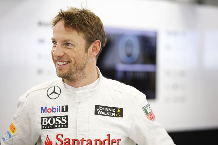 Jenson Button drehte am dritten Testtag in Bahrain 103 Runden