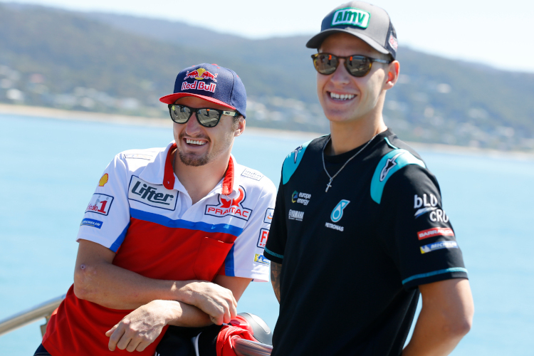 Jack Miller und Fabio Quartararo genossen vor dem Australien-GP noch den Sonnenschein