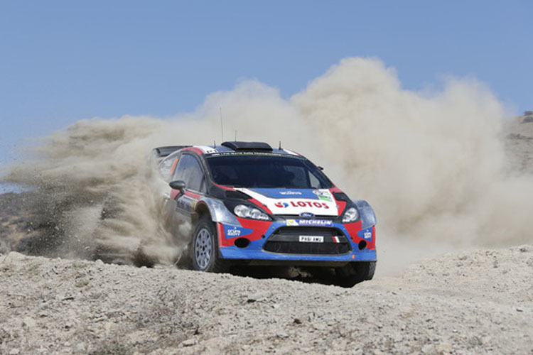 Bis zum Unfall starker Vierter – Robert Kubica im Ford Fiesta WRC 