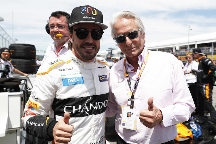 Fernando Alonso mit Michael Dougals in Montreal