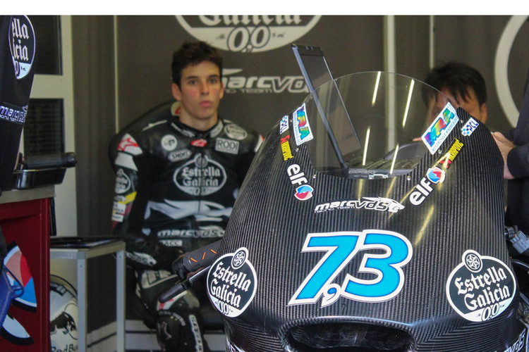 Alex Márquez fuhr erstmals die Kalex-Moto2 des Marc VDS-Teams