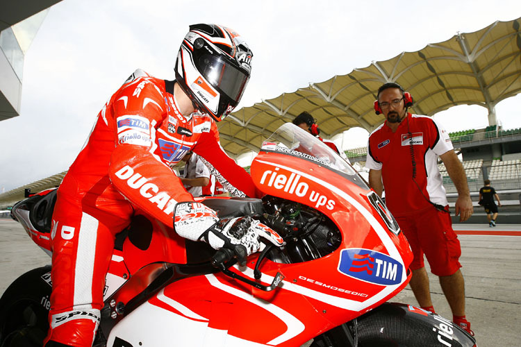 Andrea Dovizioso auf der Ducati GP13