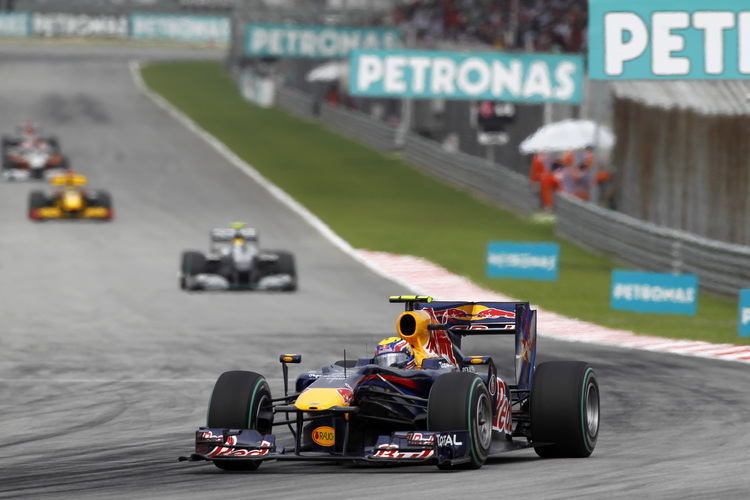 Webber gewann 2010 schon vier Grand Prix
