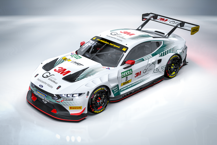 Das erste Design eines Haupt Racing Team Ford Mustang GT3 für das ADAC GT Masters 2025