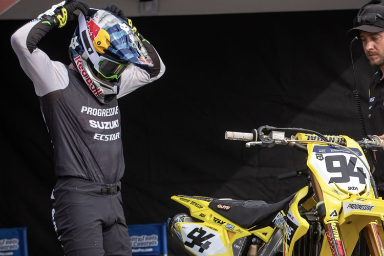 Ken Roczen verwendet im Rennen noch keinen Elektrostarter