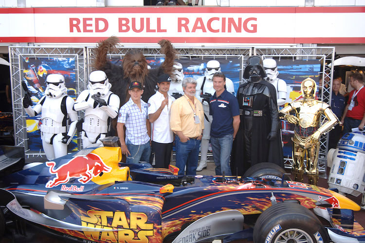 Star Wars trifft Formel 1: Red Bull Racing in Monaco 2005
